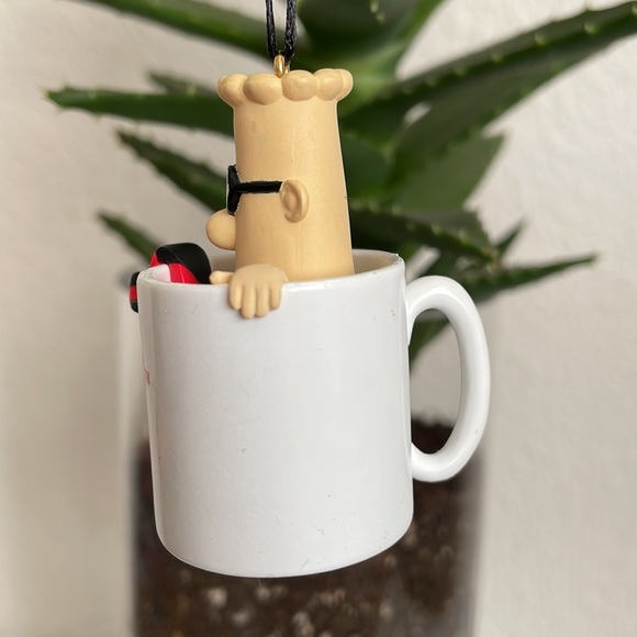 Dilbert Cup O’Caffeine 2005 Coffee Mug Christmas Tree Ornament Collectible - Picture 7 of 13